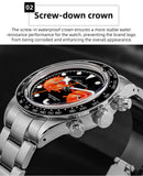 New Luxury Men Waterproof 100m Ceramic Bezel Luminous Steel Quartz Diver Watch