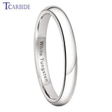 High Polished Domed 2/3/4/5/6/7/8/10MM Shiny Tungsten Rings For Men Women