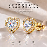 Selection of 0.5~2.0ct 925 Silver Moissanite Earrings Certificated Fine Jewellery