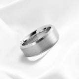 Brushed Silver Black Gold Colour 4/6/8/mm Tungsten Carbide Engagement Rings