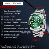 Top Luxury Design New 40mm Men Automatic Mechanical Watches Luxury NH35A / 8215 Stainless Steel Waterproof Wristwatch