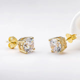 Premium 0.5-2ct Moissanite Diamonds Sterling Silver Stud Earrings for Men Women