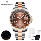 New LUXURY DESIGN Top Mechanical Automatic Watch Sports Rubber Diver Series Watch Luminous Date Display Wristwatches