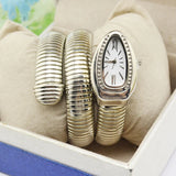 High Quality Blending Bold style Modern Elegance Unique Snake Shape Bangle Watch