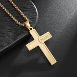 Exquisite Men's Ladies Cross Stainless Steel Pendant Necklace Gothic Religious Cross Amulet Jewellery - The Jewellery Supermarket