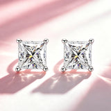 Fashionable 0.5~2.0ct Selection of Moissanite Diamonds Silver Certificated Earrings