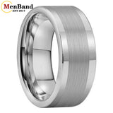 Polished Brushed Flat 10MM 12MM Classic Tungsten Men Women Wedding Ring Comfort Fit