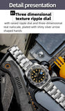 Mineral Glass 200m Water Resistance Luminous Hands/Markers 41mm Men's Quartz Watch