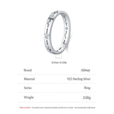 New Hollow Design Dazzling AAAA Lab Created Diamond 925 Sterling Silver Ring
