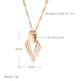 14K Gold Filled  New Fashion Glossy Unusual Geometry Hollow Pendant Necklace for Women