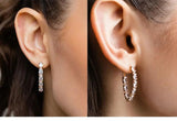 Hot Style Black or White 14K Rolled Rose Gold AAA Zircon Crystals Long Drop Earrings - Luxury Fashion Jewellery