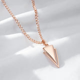 Luxury Filled Rose Gold of 14-Karat Purity Geometric Glossy Necklace For Women - High Quality Jewellery