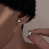 Classic 6 Claws D Colour VVS1 0.6, 1, 2, 4 Carat Moissanite Diamonds Earrings Hip Hop Rock Silver Birthday Anniversary Gift - The Jewellery Supermarket