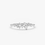Remarkable GRA Certified Full Moissanite Diamonds Engagement Wedding Ladies Rings 925 Sterling Silver Fine Jewellery