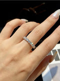 Remarkable 0.1-0.5CT VVS1 D Colour Moissanite Diamond Engagement Eternity Ring