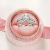 Terrific 1.88Ct Brilliant Round White AAAAA Quality High Carbon Lab Created Diamond Wedding Engagement Rings Sets - The Jewellery Supermarket