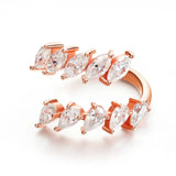 10 Stones 3.25cttw Pear/marquise Cut VVS1 D Colour Moissanite Diamonds Silver Rings