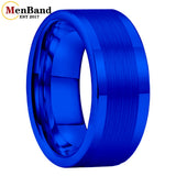 Polished Brushed Flat 10MM 12MM Classic Tungsten Men Women Wedding Ring Comfort Fit