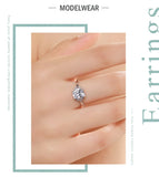 Luxury Emerald Cut AAAA Lab Created Diamond 925 Sterling Silver Fashion Fine Ring