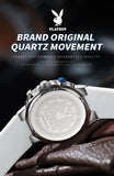 Luxury Casual Quartz Men's Wristwatch Waterproof Luminous Fashionable High-End Silicone Strap Man Watch