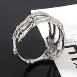 Punk Skeleton Hand Bangle Bracelets for Women - Cool Skull Bracelets Wristband Bracelet Cuffs Bangle Gothic Jewellery