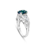 Classic Luxury 2 Carat Moissanite Ring For Women 925 Sterling Silver Ring With Certificate Engagement Gift In Multiple Colors