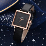 New Arrival Square Trend Fashion Luxury Leather Simple Elegant Ladies Quartz Watches - The Jewellery Supermarket