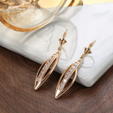14 Karat Gold Filled Elegant AAA Zircon Diamonds Delicate Drop Luxury Earrings for Women