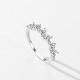 Elegant Butterfly Sterling Silver Shiny AAAA Lab Created Diamond Romantic Ring