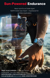 NEW Design Solar Powered Dive Quartz 300M Waterproof Sports Diving Steel Watch