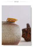 18K Gold Plated New Stainless Steel AAA Cubic Zirconia Layered Round Stackable Ring