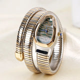 Unique Top Quality Snake Shape Creative Design Pattern Dial Women's Watches Quartz Ladies Watch Fashion Wristwatches