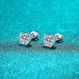 Marvelous 1-4CT WGP Moissanite Diamonds Earring Studs for Women and Men - Solitaire 00% S925 Silver Fine Jewellery - The Jewellery Supermarket