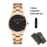 NEW Elegant Quartz Pearl Oyster Jade Stone White Shell Waterproof Ladies Full Stainless Steel Classic Wrist Watches