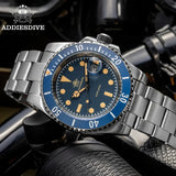 Top Brand New Blue/Green Ceramic Bezel Diving 200m Luminous 41mm Automatic Date Diver Quartz Wristwatch - ideal Gift