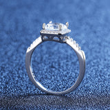 Luxury 0.5-3ct VVS1 Moissanite Diamond Rings for Women S925 Sterling Silver Wedding Engagement Anniversary Jewellery