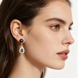 Original Real Natural Freshwater Multicolour Pearl Silver Drop Earrings