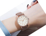 New Elegant Luxury Zircon Diamonds Quartz Movement 34mm Stainless Steel Mesh Leather Strap Casual Fashion Wristwatch