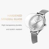 New Arrival Simple Quartz 3ATM Waterproof Mesh Steel Band Women Business Watches - Ideal Gifts - The Jewellery Supermarket