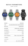 New Arrival Luminous Mechanical Ceramic Bezel Sapphire Glass Automatic Diver Wristwatches for Men