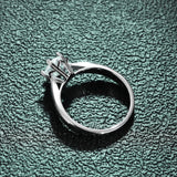 New Fine Snowflake Design 0.5/1ct D Colour Moissanite Diamond Rings Sterling Silver Engagement GRA Luxury Jewellery