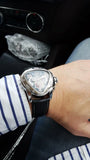 Top Class Mechanical Watches New Design Leather Strap Three Needles Automatic Waterproof Mechanical Watches for Men
