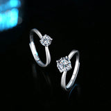 Awesome 100% Real Moissanite Ring  D Colour VVS1 Adjustable Size S925 Silver GRA Certificate Wedding Rings for Women