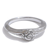 18K Gold Plated Fashion Stainless Steel Rose Flower Ring Charm Jewellery