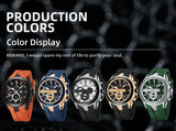 VIP Top Brand New Fashion Leather Strap Waterproof Luminous Chronograph Sport Watches for Men - Ideal Gifts - The Jewellery Supermarket