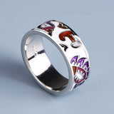 New Exquisite High-quality Irregular Colour Creative Handmade Enamel Ring