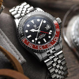 New V3 Version GMT Luxury Sapphire Automatic Mechanical 40MM Stainless Steel Waterproof Watches for Men - The Jewellery Supermarket