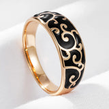 Selection of 14K Filled Gold Black, White AAA Zircon Crystals Cocktail Luxury Rings