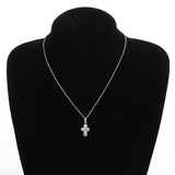 Luxury Delicate Gold Colour Shining AAA Zircon Crystals Cross Pendant Necklace - Religious Amulet Jewellery - The Jewellery Supermarket