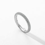 New Silver Luxury Sparkling Clear AAAA Simulated Diamonds Ring - Wedding Engagement  Fine Jewellery - The Jewellery Supermarket